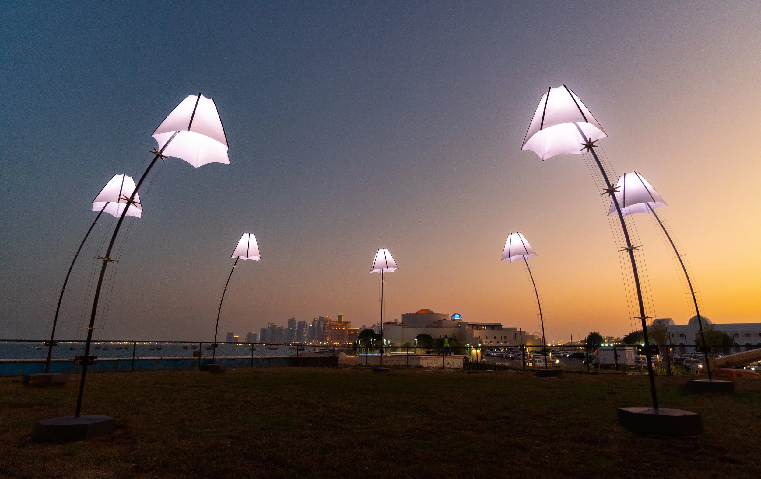 Bloomlight illuminates Chedi Hotel Katara with largest installation yet