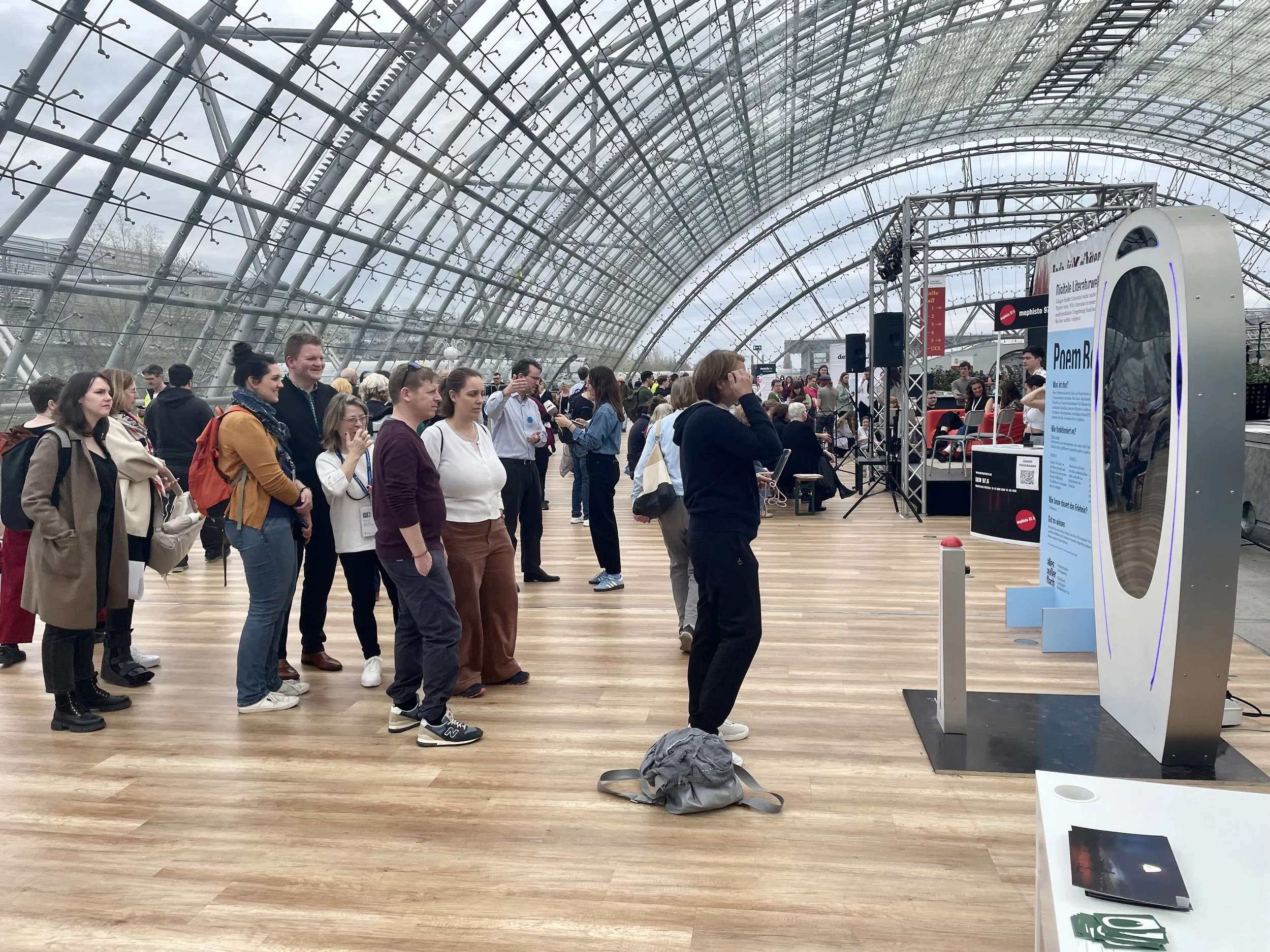 Poem Booth Captivates at Leipzig Buchmesse as Part of Dutch Delegation